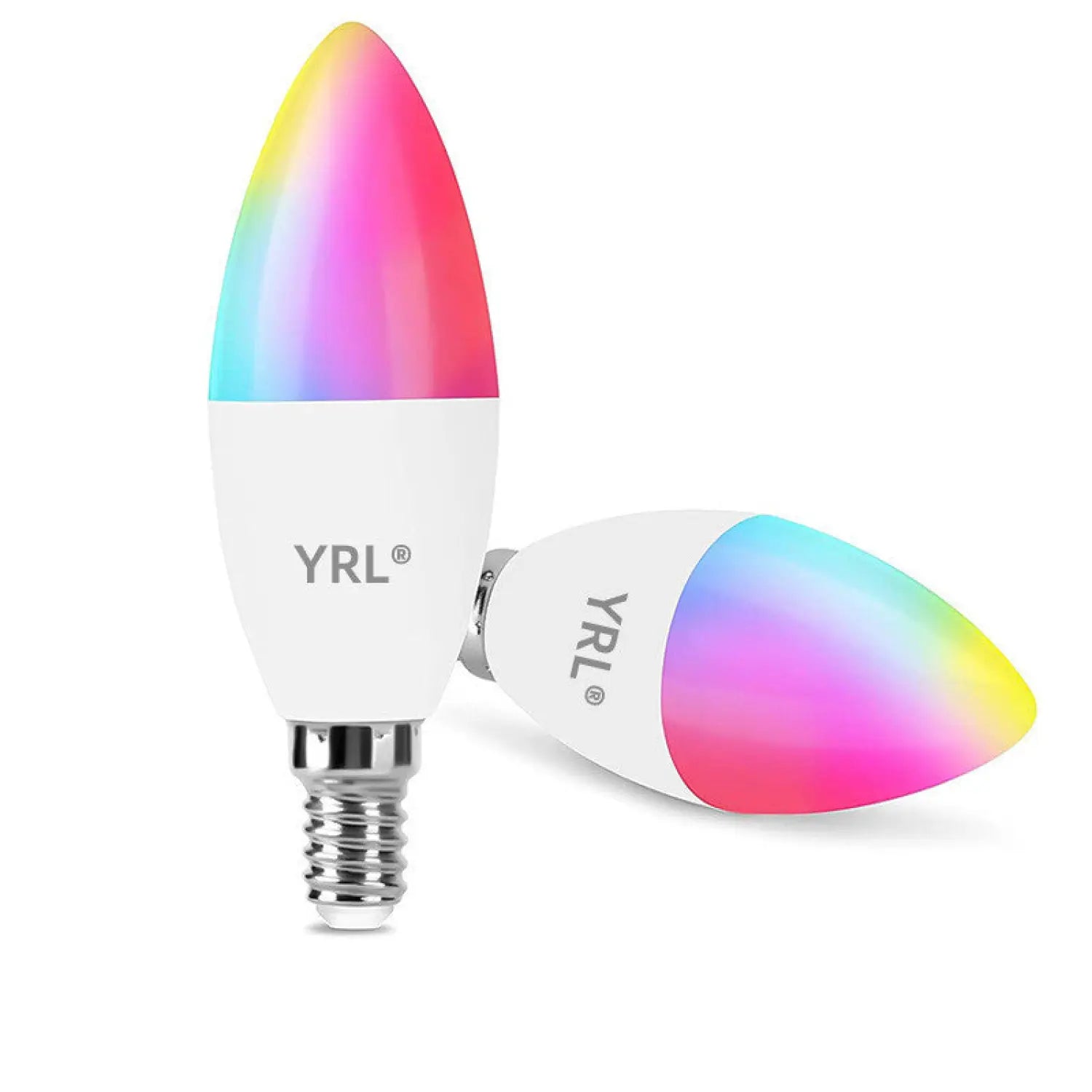 Smart LED Lamps | E14 RGB CW WW Dimmable Bulb with Voice Control
